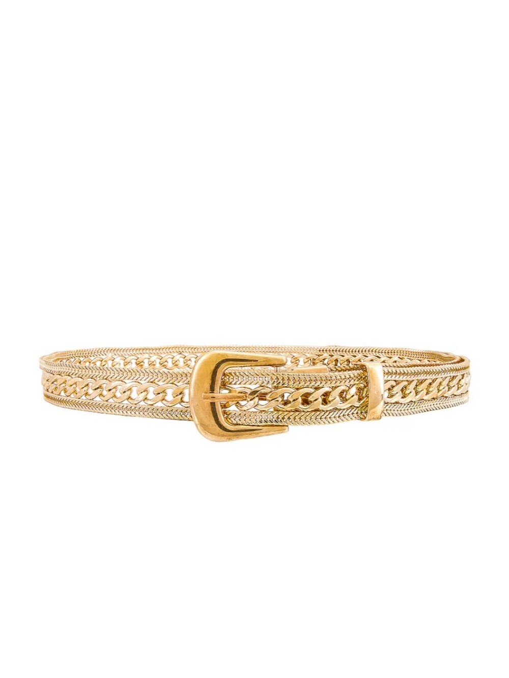 PETIT MOMENTS Mesh Belt In Gold